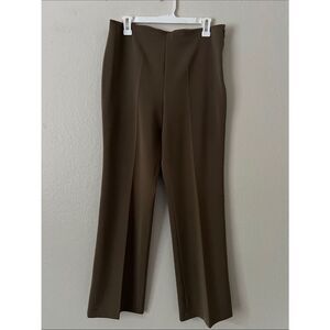 Like New! LIOR Paris High-Waisted Boot Cut Trousers Chocolate in Size 8/10